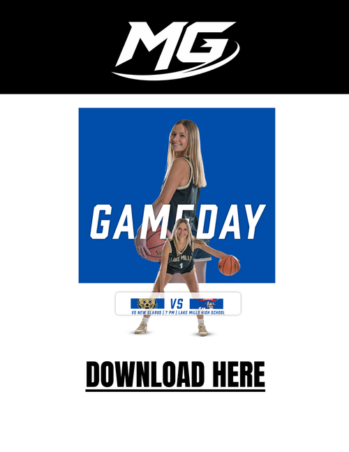 Gameday Graphic Template-Quick, Easy to use photoshop template that fits ANY SPORT